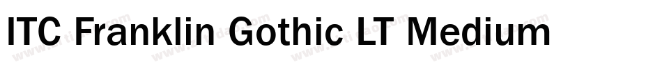 ITC Franklin Gothic LT Medium Condensed Italic字体转换